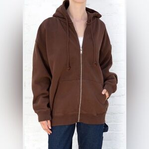Brandy Melville Christy Brown Oversized Hoodie